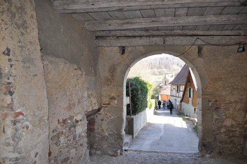 Après la visite des ruines du château de Ferrette